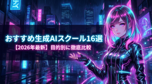 おすすめ生成AIスクール16選【2026年最新】目的別に徹底比較